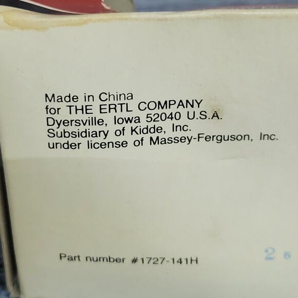 Vtg Ertl 1/64 scale Massey Ferguson 4880 4wd articulating diecast tractor red - Picture 10 of 10